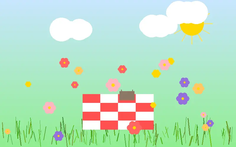 莫奈花园风格野餐布置 - 一起草17c